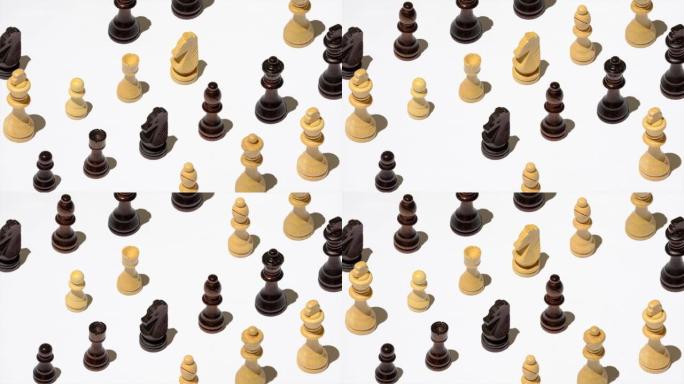 国际象棋人物图案消失并重新出现