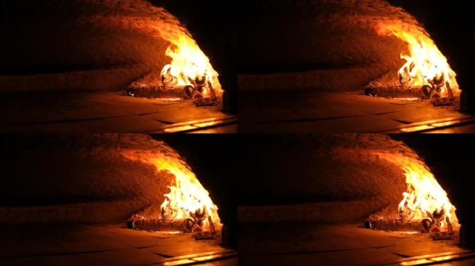 石头烤箱里的土耳其披萨