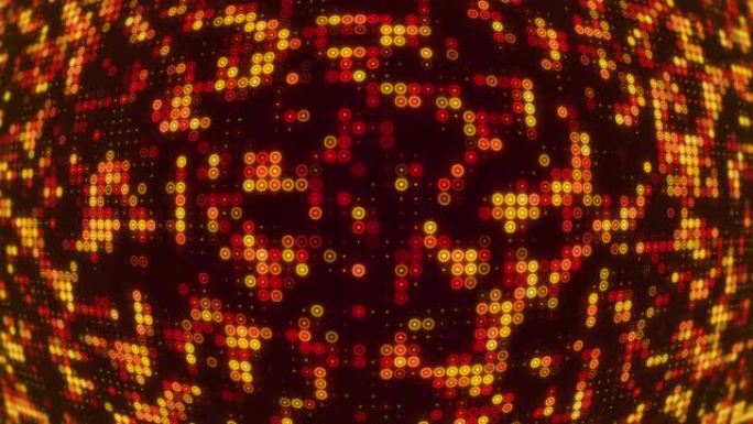 发光霓虹灯迪斯科球-闪亮数字发光二极管点背景