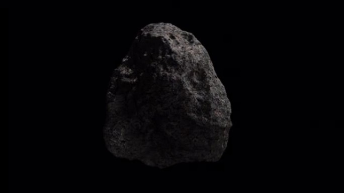 太空中的旋转侧小行星-太阳系的电影拍摄-3d动画
