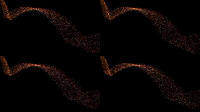 夜背景熔岩流运动图形