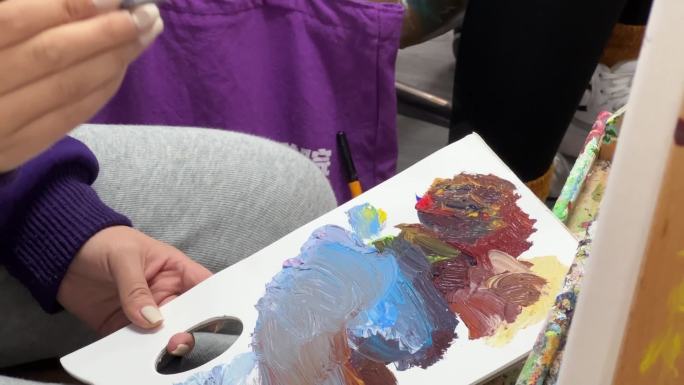 美术高考中考艺术培训色彩课示范