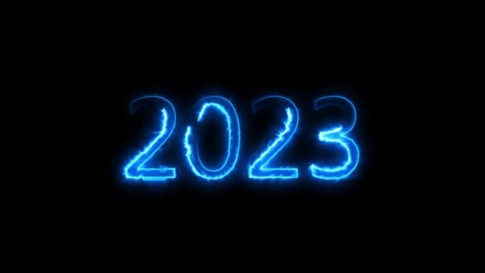 无缝动画2023年。新年。