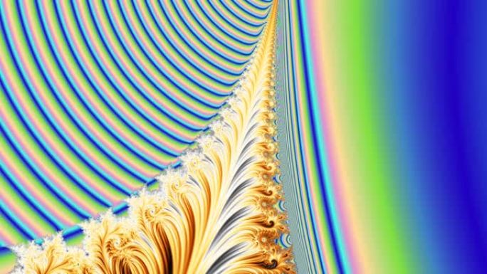 高清彩色催眠波和漩涡的3D抽象动画