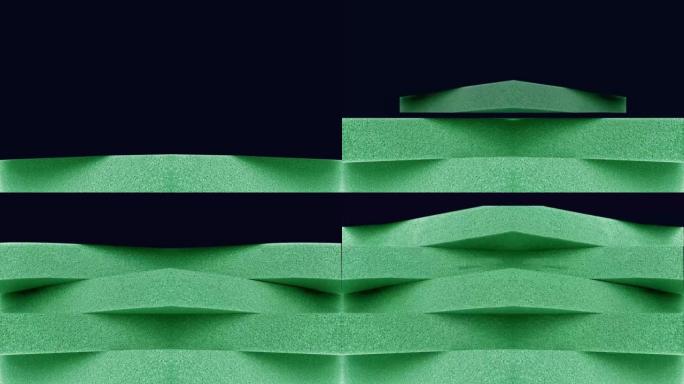绿色海绵泡沫堆