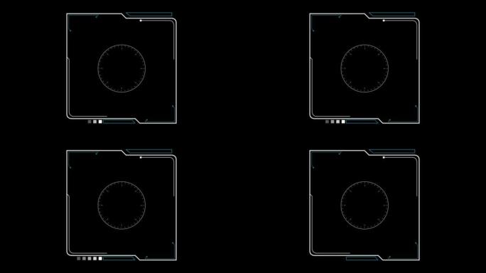 Hitech风格的科技平视显示器元件。
