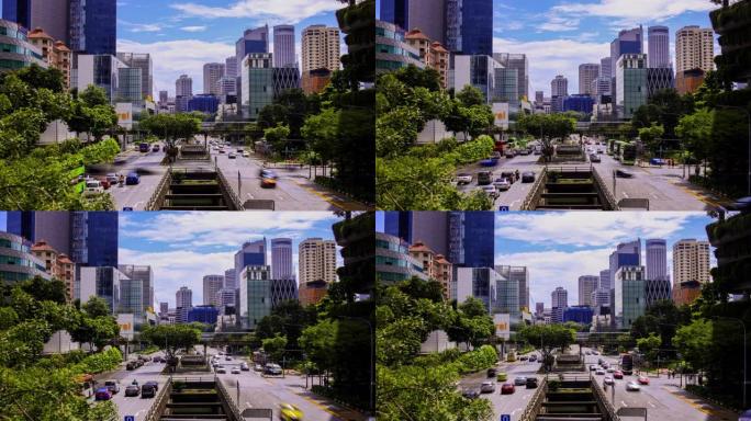 新加坡天际线现代城市交通交通设计城市规划
