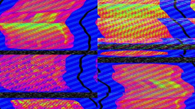 故障电视静态噪声失真信号问题错误视频损坏复古风格80年代