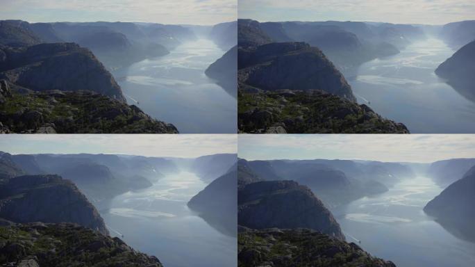 挪威峡湾的风景挪威峡湾山脉海湾