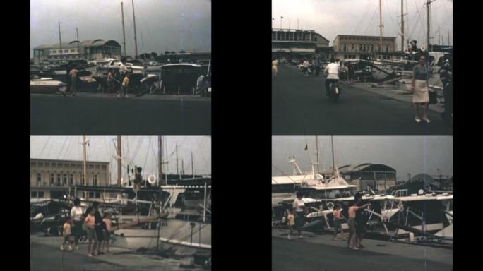 意大利1971，厄尔巴岛Portoferraio港口景观在70年代