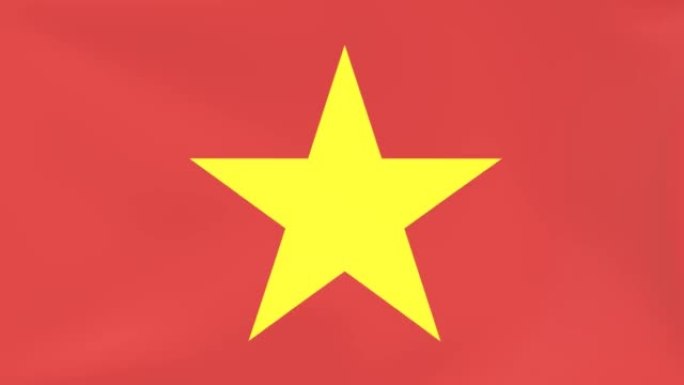 越南国旗迎风飘扬的3DCG动画