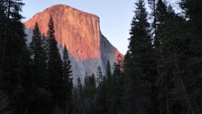 优胜美地国家公园日落: El Capitan