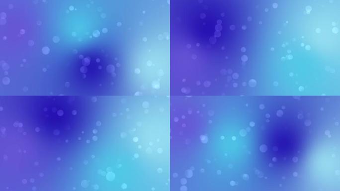 霓虹nazar、sora蓝、虹膜和深达金蓝bokeh渐变背景循环运动。移动泡泡彩色模糊动画背景。具有