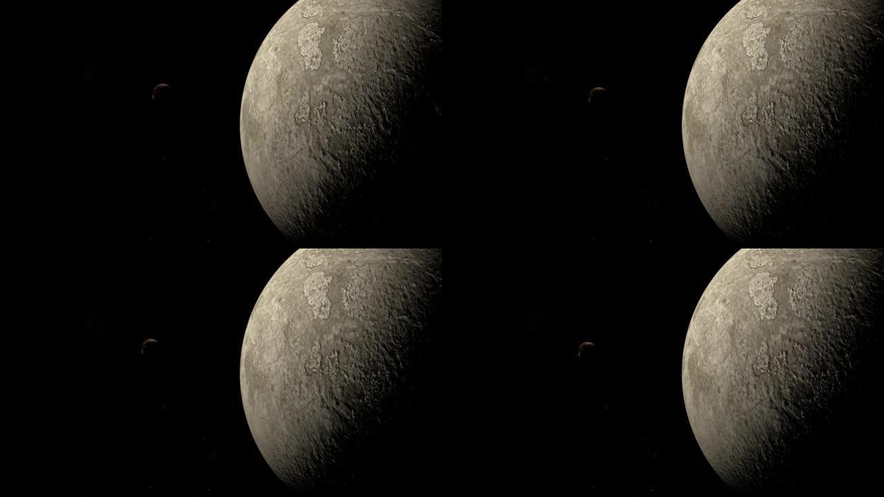 矮行星28978 Ixion与冥王星一起在外太空运行