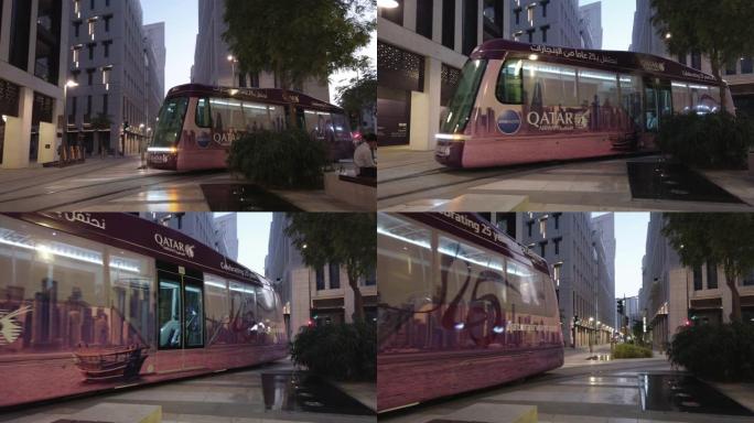 卡塔尔可持续格力能源公共交通电车，多哈市中心Msheireb多哈区