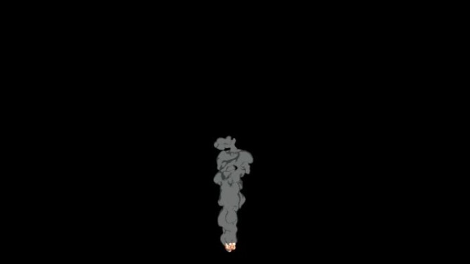 火与烟2D动画与阿尔法通道版本05