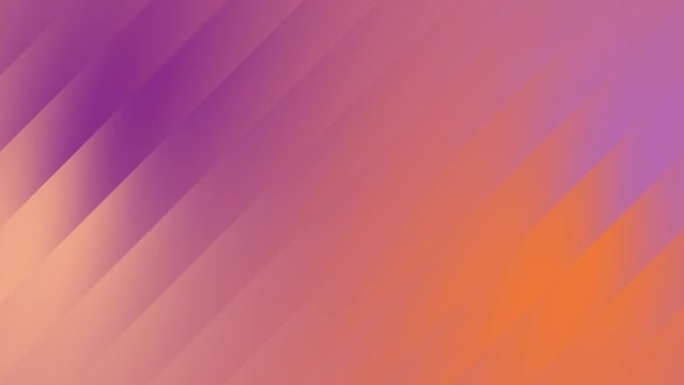 橙色挤压和德鲁奇紫倾斜线渐变背景环。移动彩色斜条纹模糊动画。柔和的色彩过渡。唤起积极的乐趣，异想天开
