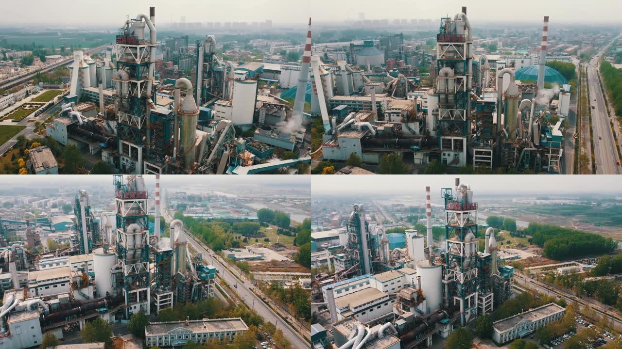 北京市工业区之一的鸟瞰图