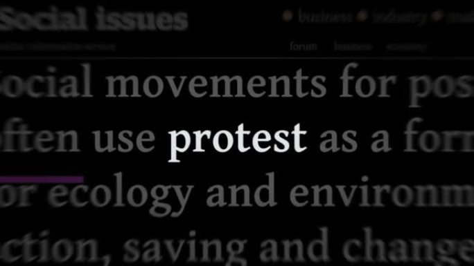 标题标题媒体与抗议和罢工无缝循环