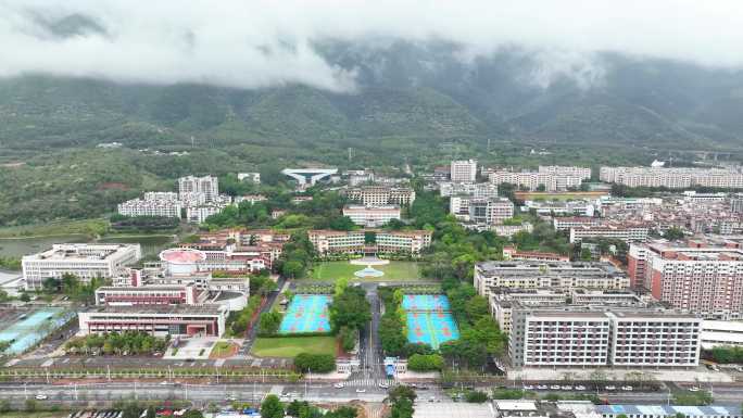 广东肇庆学院4K航拍多组镜头