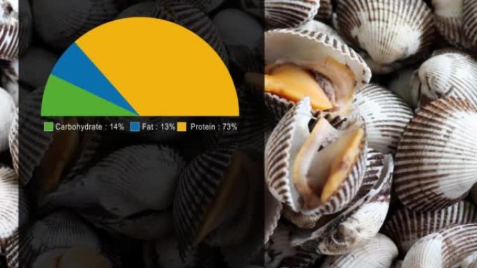 鸟蛤的营养含量图。