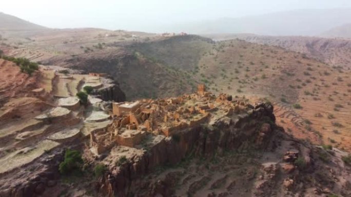 鸟瞰图，古老的历史卡斯巴，摩洛哥