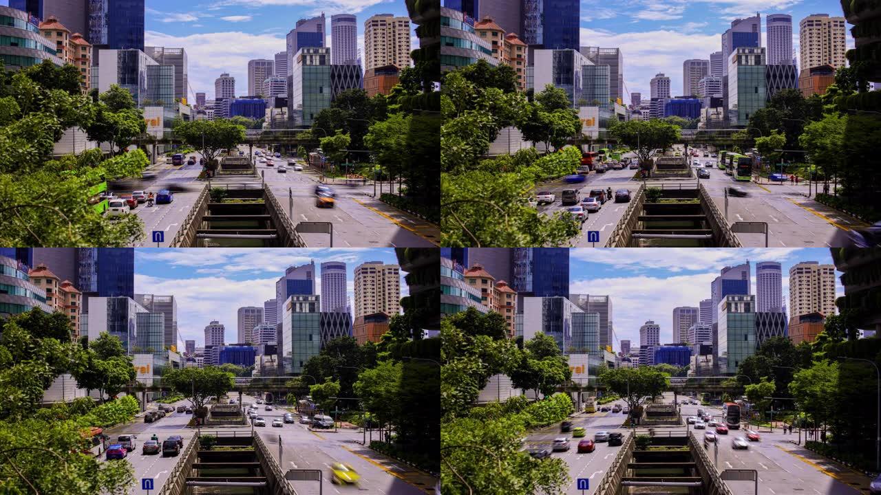 新加坡天际线新加坡宣传片城市延时街景
