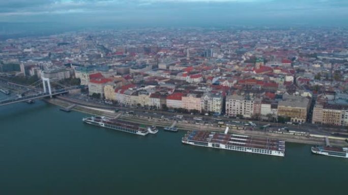 匈牙利首都布达佩斯的鸟瞰图