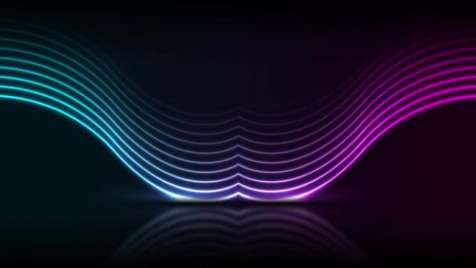 蓝色紫外氖激光波技术运动背景