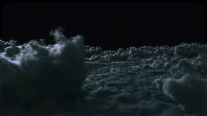 与Alpha一起在电影夜云背景循环上方飞行