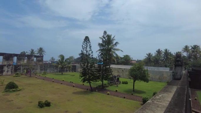 Anchuthengu或Anjengo Fort，Thiruvananthapuram，喀拉拉邦