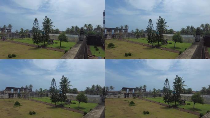 Anchuthengu或Anjengo Fort，Thiruvananthapuram，喀拉拉邦