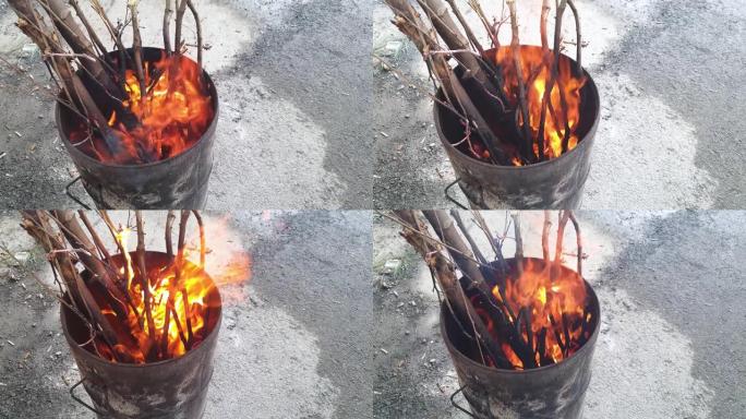 燃木壁炉