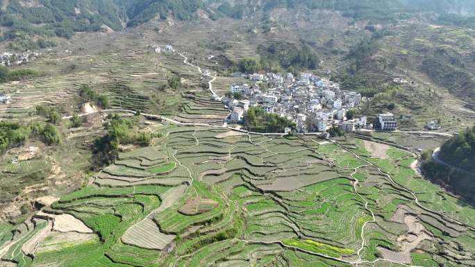 安徽徽派乡村建筑航拍