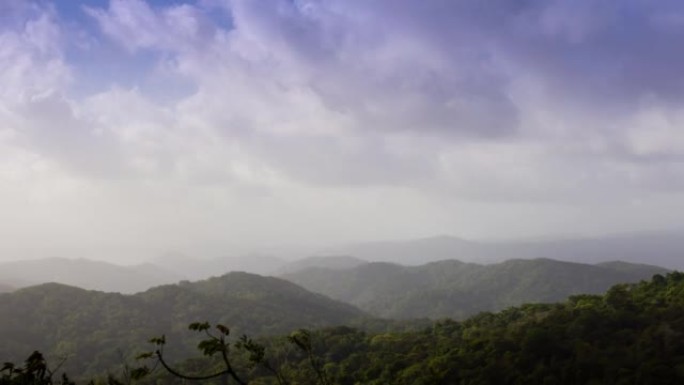 云雾森林，巴拿马大山延时