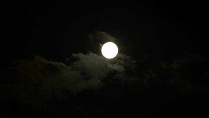 满月超亮夜黑上升明月光月球月圆夜
