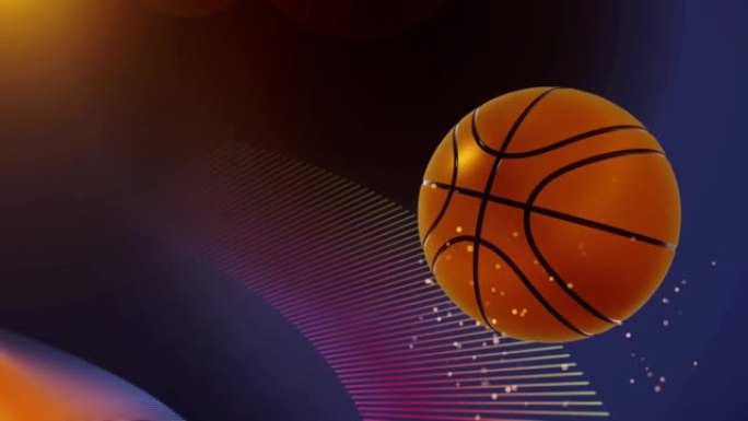 篮球背景循环篮球运动动画