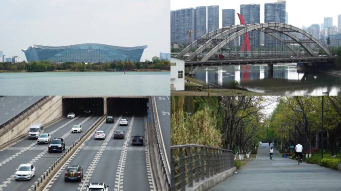 成都环球中心 公园 骑行绿岛