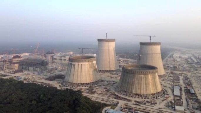 Rooppur核电厂地下工地鸟瞰图