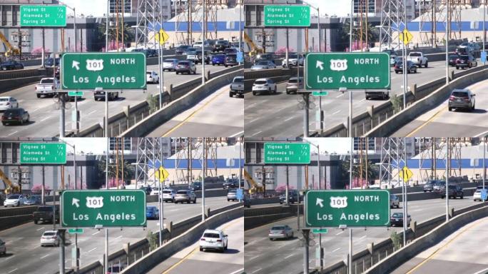 洛杉矶市区高速公路标志
