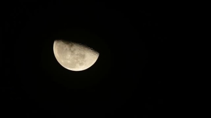 月亮夜黑上升明月光月球月圆夜