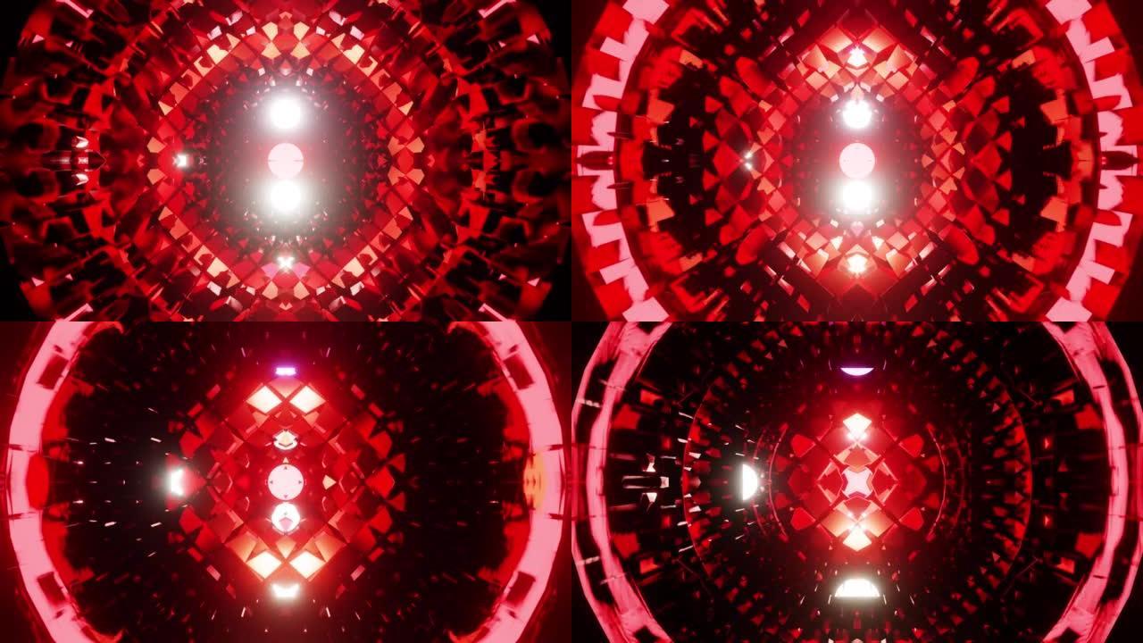 VJ环路均衡器背景眼镜蛇眼睛红色派对
