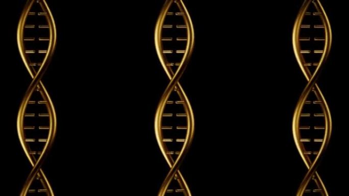 无尽的黄金金属DNA背景环