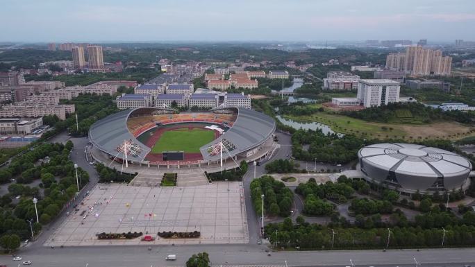 【镜头合集】湖南省衡阳市体育馆航拍（2）