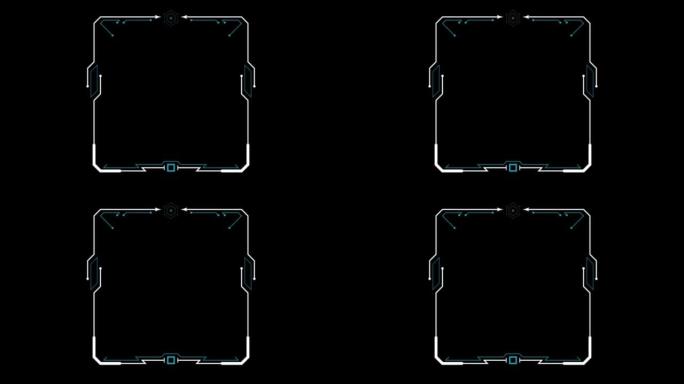 Hitech风格的科技平视显示器元件。