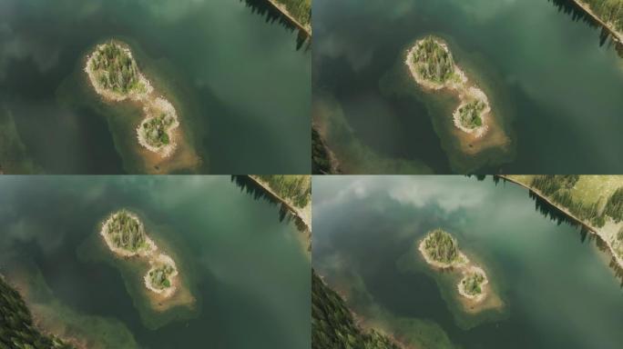 大梅萨国家公园充满活力的空中湖泊和岛屿景观视频系列