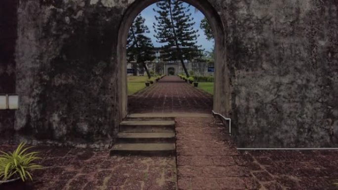 Anchuthengu或Anjengo Fort，Thiruvananthapuram，喀拉拉邦