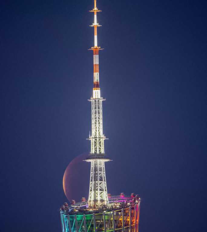 月食穿广州塔