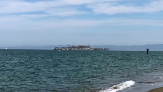 加利福尼亚州旧金山恶魔岛的美丽景色