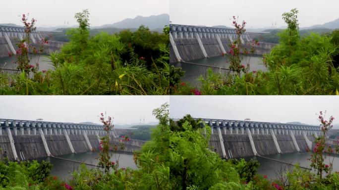 早上从平角从山顶看大坝